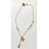 Sacramore Firenze Collana medaglia Orange e Argento Rosa