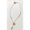 Sacramore Firenze Collana medaglia Orange e Argento Rosa