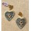 Sacramore Firenze Orecchini Cuore con Granato