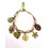 Sacramore Firenze Bracciale Maglia Link con Pendenti Zaffirio e Rubini