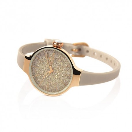 Hoops Orologio Chèrie Glitter Gold Nero