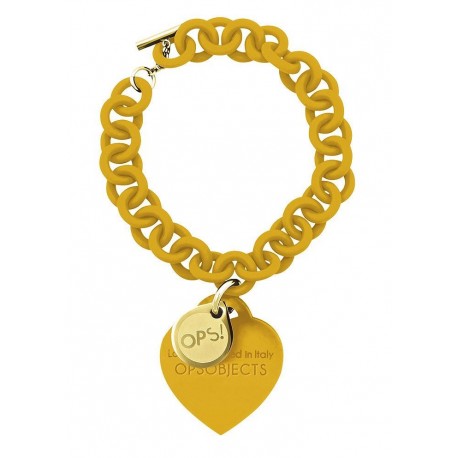 Ops!Objects Bracciale Love Giallo Senape