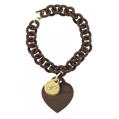 Ops!Objects Bracciale Love Marrone