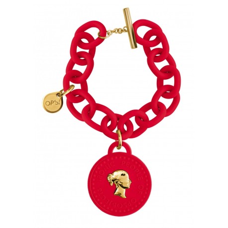 ops!Objects Bracciale Tresor 1 Moneta Rosso