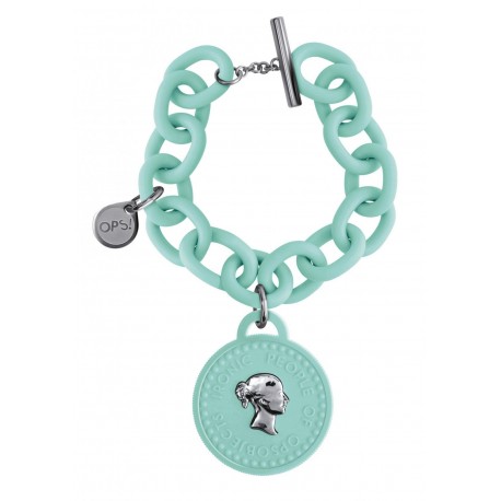 Ops!Objects Bracciale Tresor 1 Moneta Verde Acqua